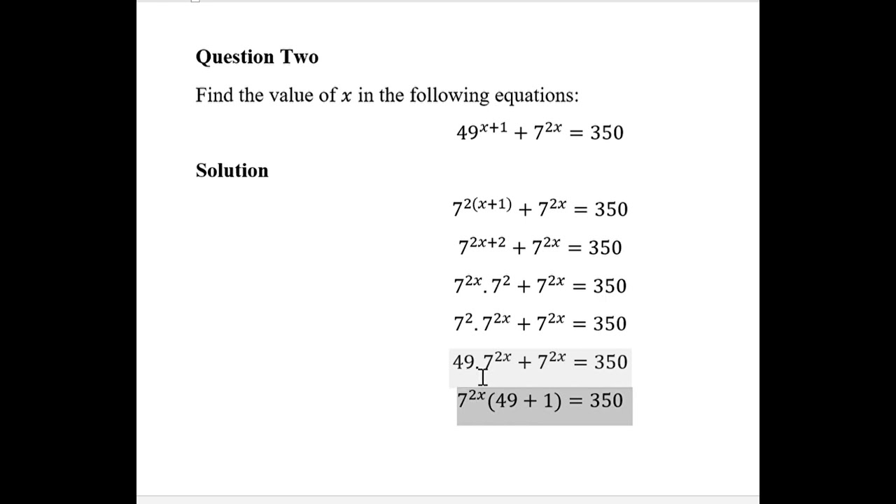 QUESTION TWO: INDICES  #Form4 #form2 #indices #highschool #mathematics #maths  #inspiration #math