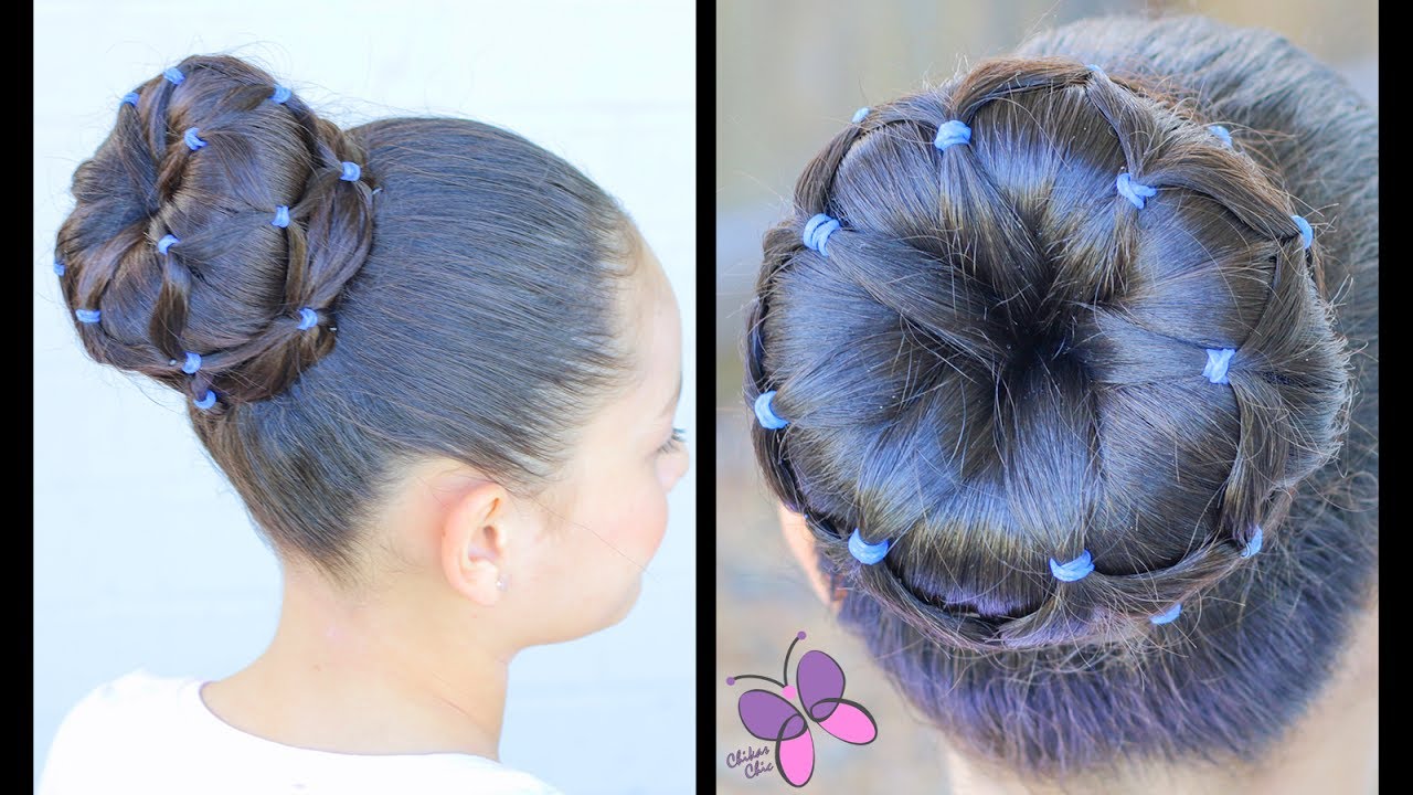 Bun with Elastics | Hairstyles for Girls | Hairstyles for long hair | ChikasChicEng