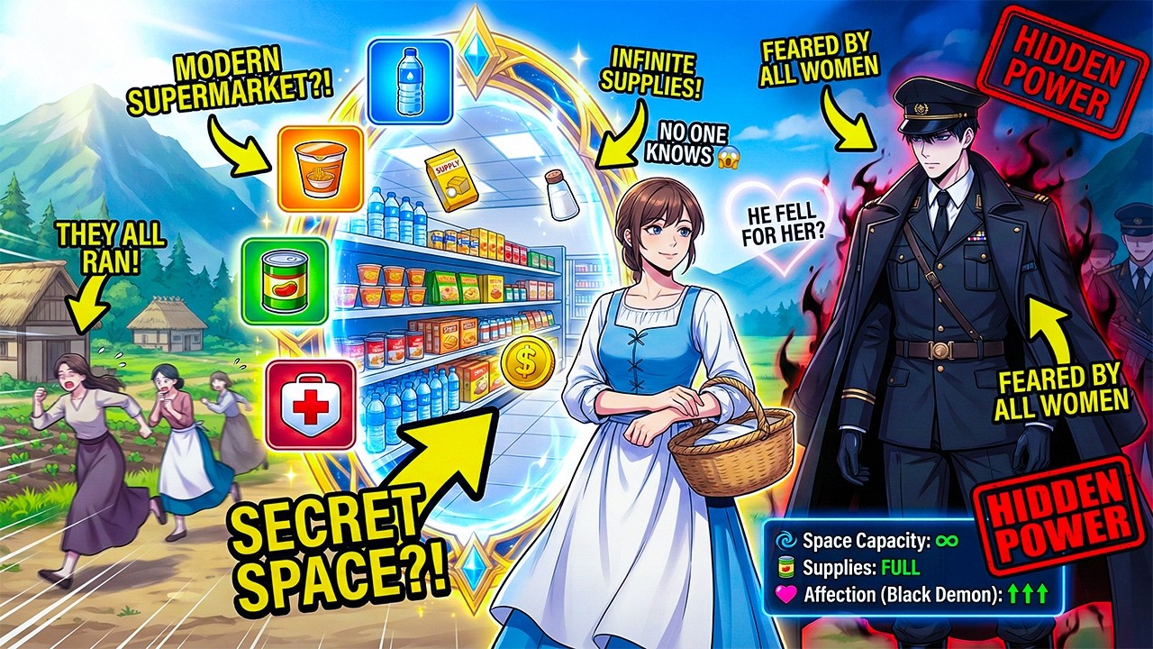 ALL WOMEN RAN From “BLACK DEMON” OFFICER, But One GIRL With Magic Space Falls in Love and Rich
