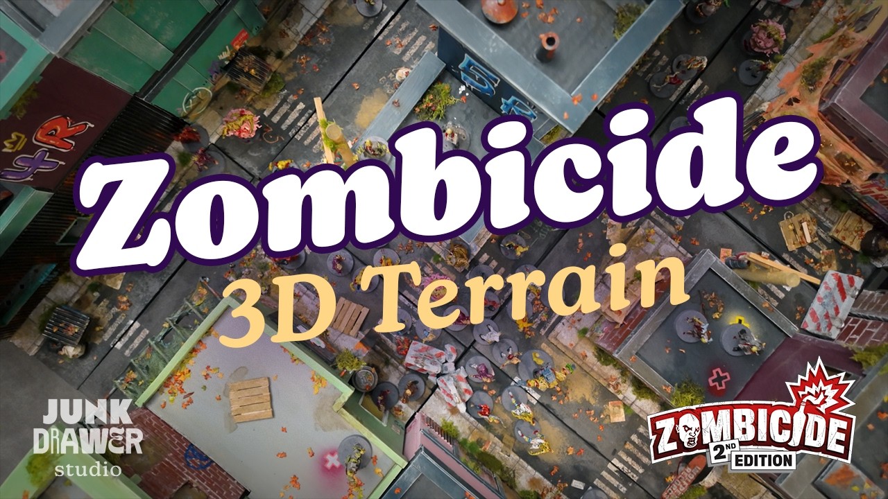 ZOMBICIDE 3D Terrain from SCRATCH! // JunkDrawer Studio Ep 004
