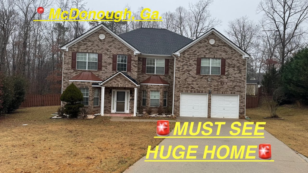 🚨MUST SEE🚨What do you guys think of this Huge McDonough, Ga home?