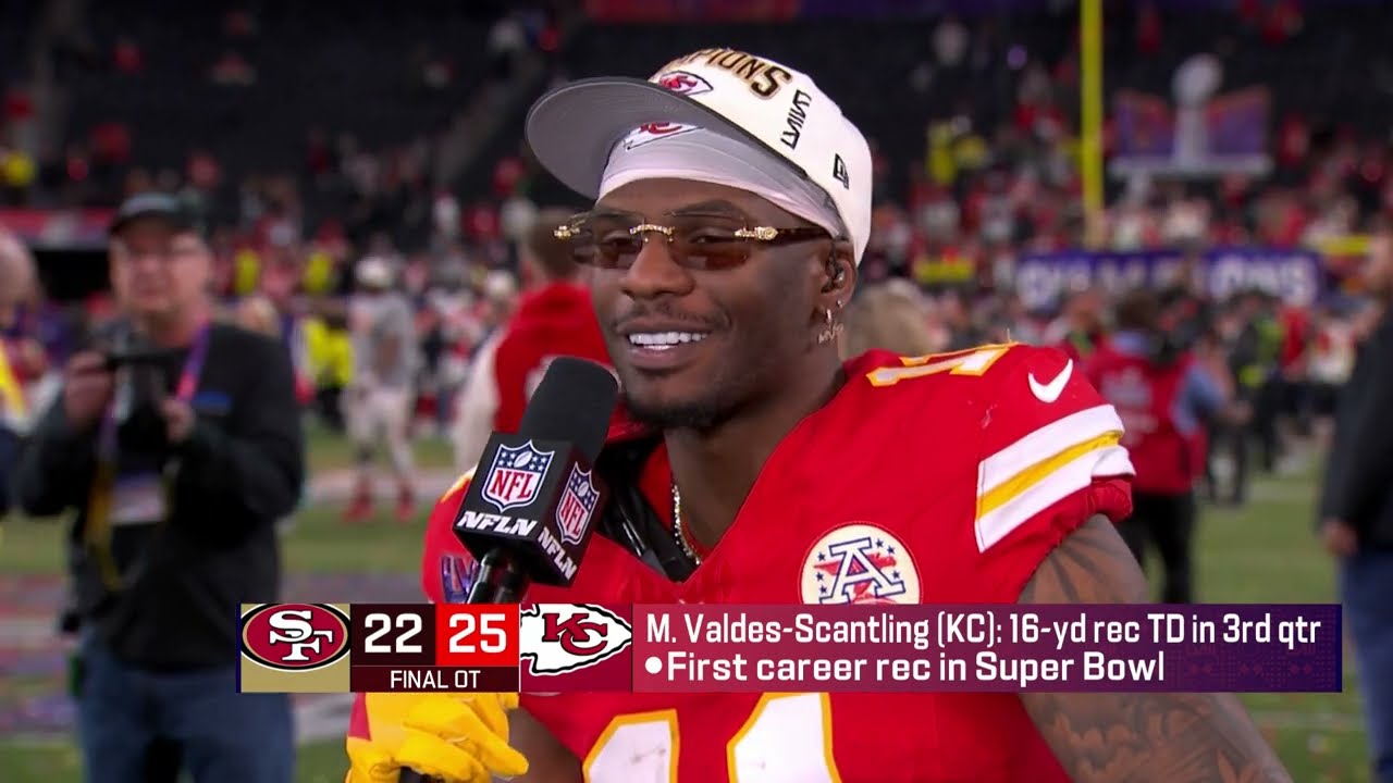 Marquez Valdes-Scantling Super Bowl LVIII Post Game Interview