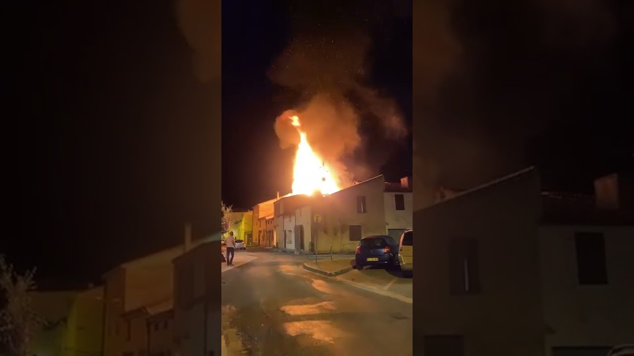 Incendie d'habitations &agrave; Tonneins : les images