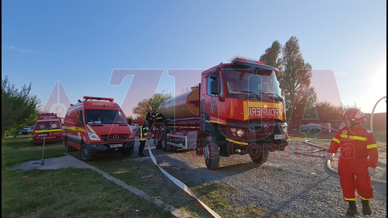 Incendiu de amploare la o mănăstire din Agigea, județul Constanța.