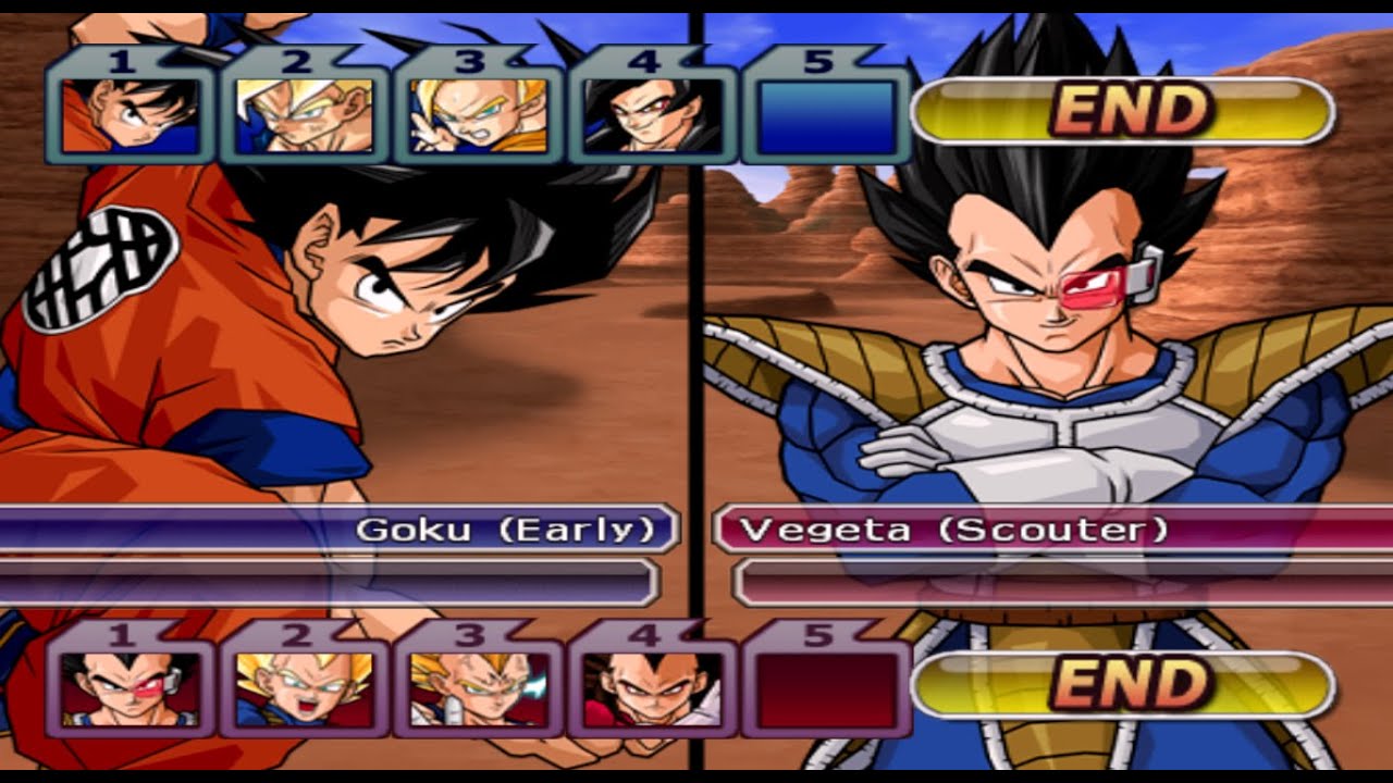 4X4 GUKU VS VEGETA в эмуляторе DBZ BT3 DOLPHIN