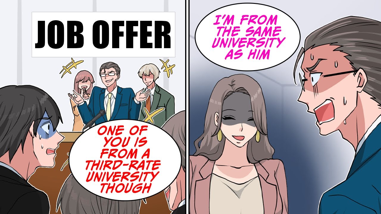 I was made fun of for graduating a third-rate university at the entrance ceremony [Manga Dub]