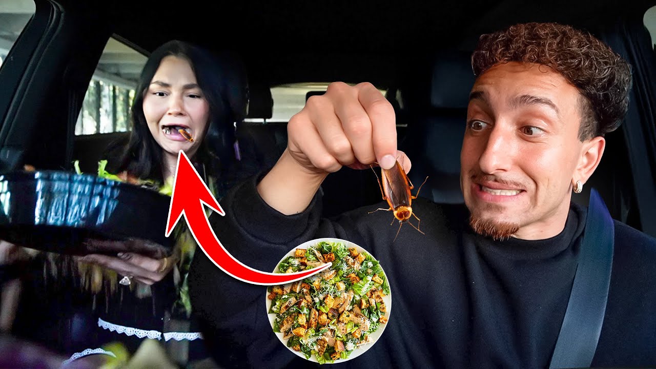 I PUT A WATER BUG ROACH IN MY WIFES FOOD!! (PAYBACKS A B)