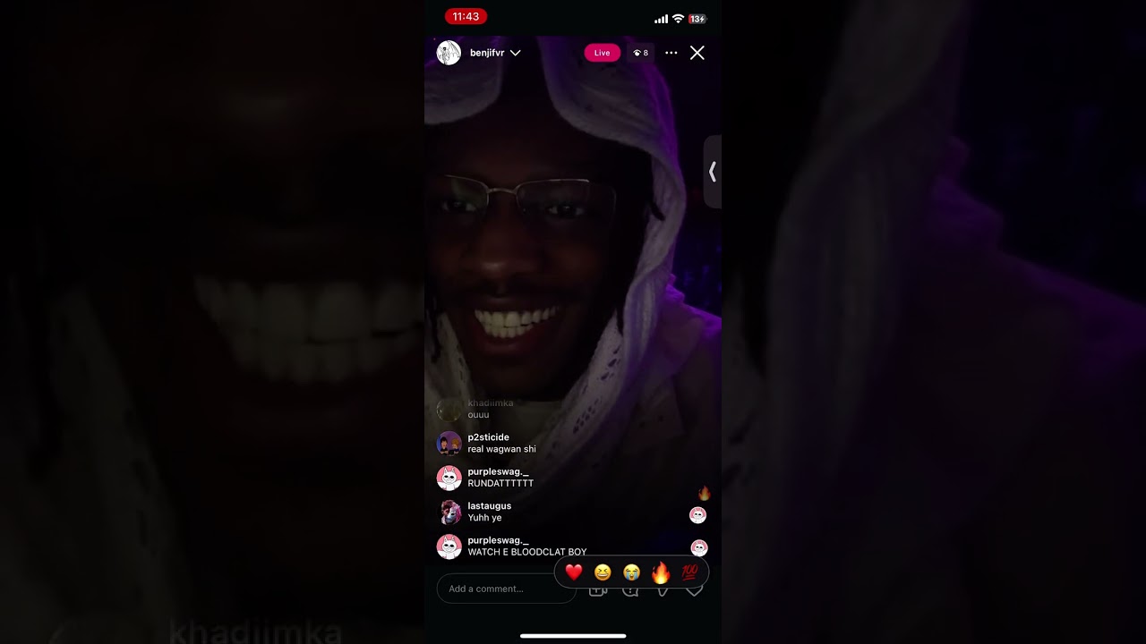 Benjifvr - Instagram live (1/4/26)