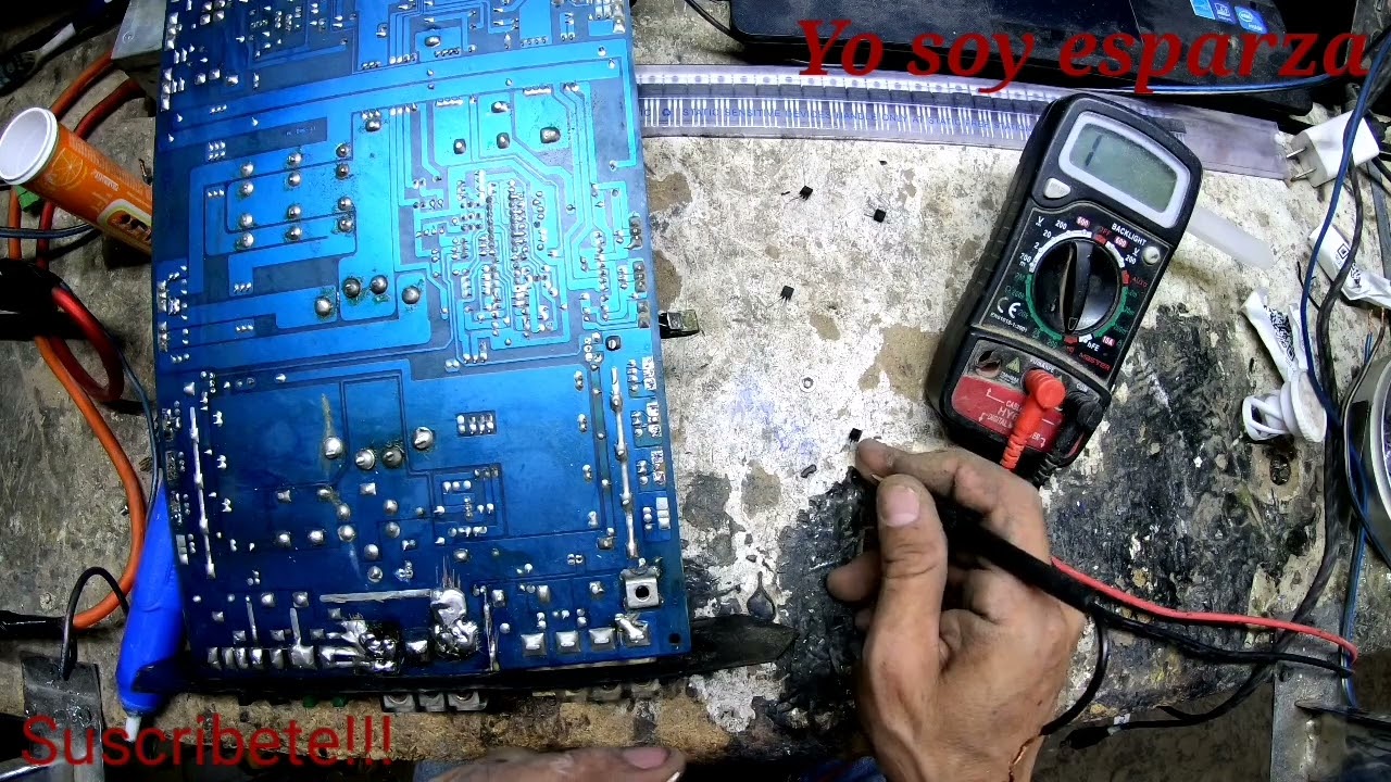 como arreglar un amplificador quemado