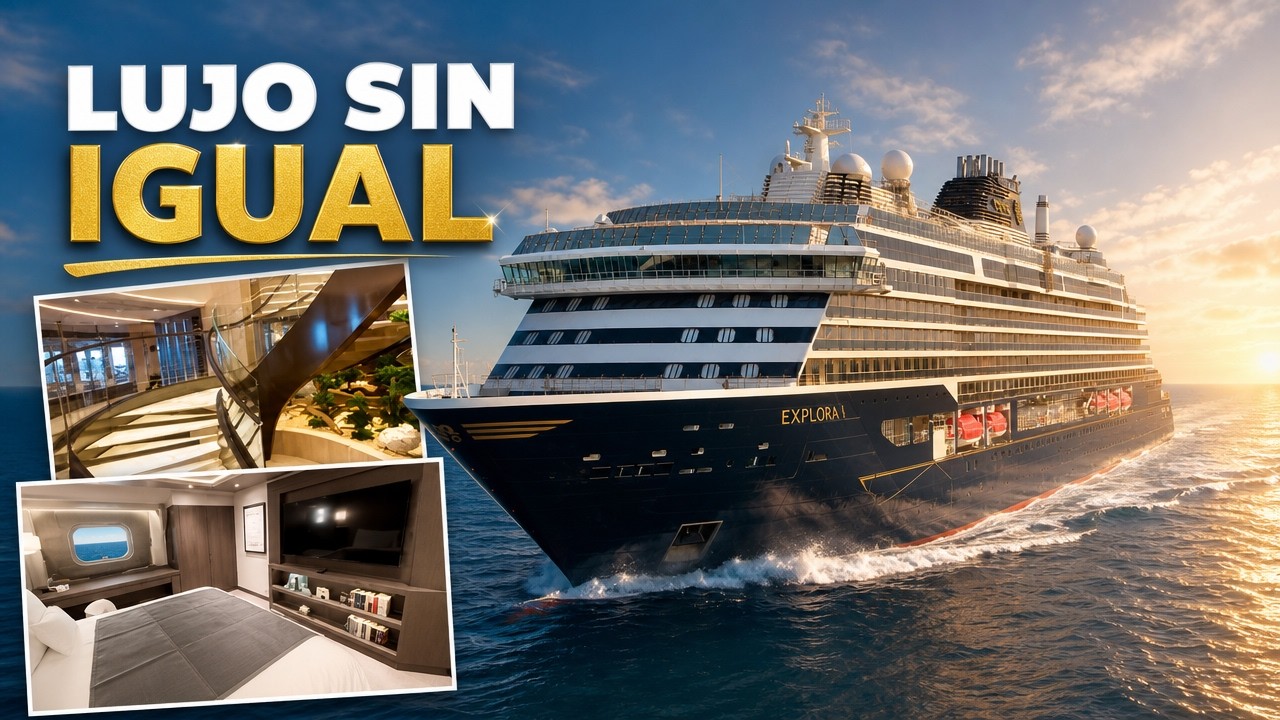 Tour COMPLETO del Explora I - El FUTURO de los cruceros de LUJO