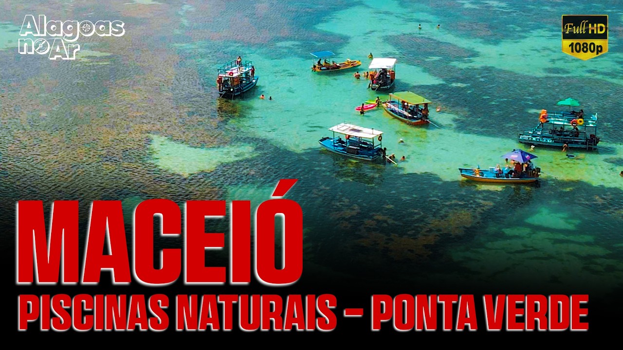Maceió | Piscinas Naturais da Ponta Verde Imagens de Drone Full HD | Alagoas no Ar