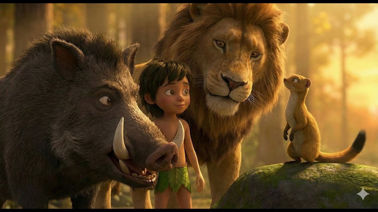 The Lion, the Boar, and the Mongoose | शेर, सूअर और नेवला की अनोखी दोस्ती
