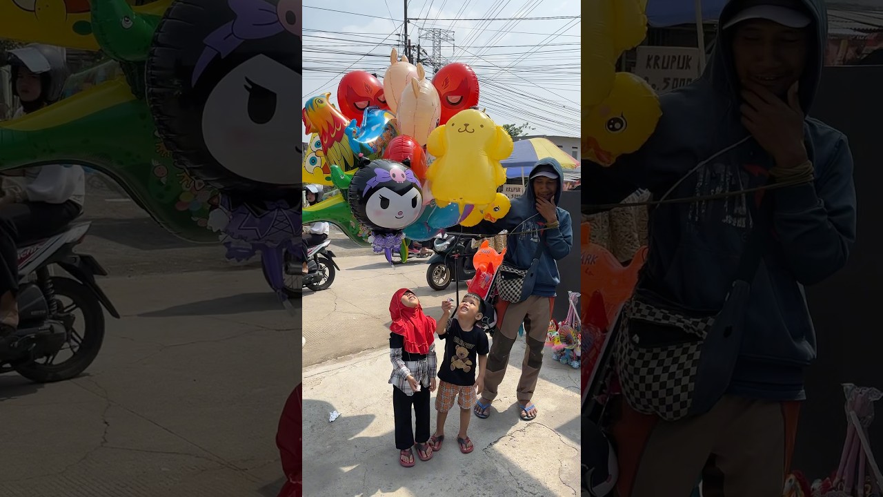 Balon Karakter Kuromi Pompompurin Bisa Terbang #balon #balonkarakter #kuromi #pompompurin #shorts