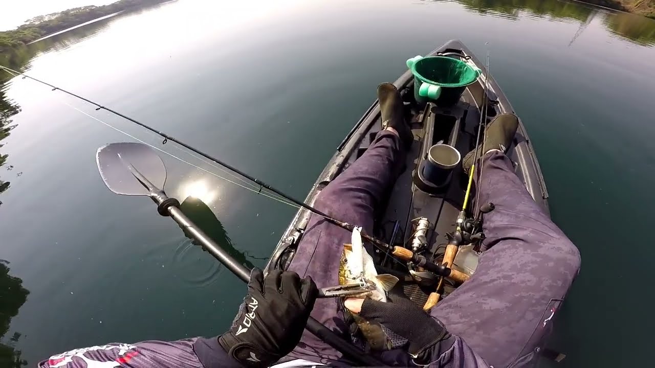 PESCANDO TUCUNAR&Eacute; DE CAIAQUE - TUNA PRO