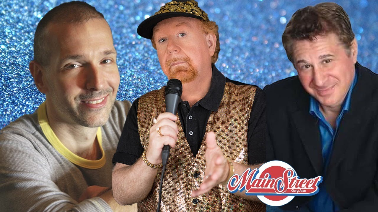 James Gavin and Peter Fogel on Main Street with Geoffrey Mark