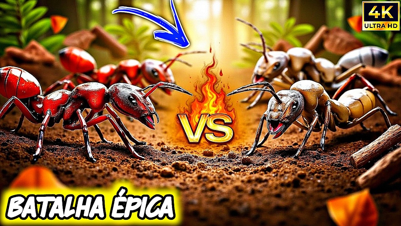 🔥 Formigas vs Cupins &ndash; A Batalha &Eacute;pica da Natureza : Ants vs Termites | Document&aacute;rio Natureza