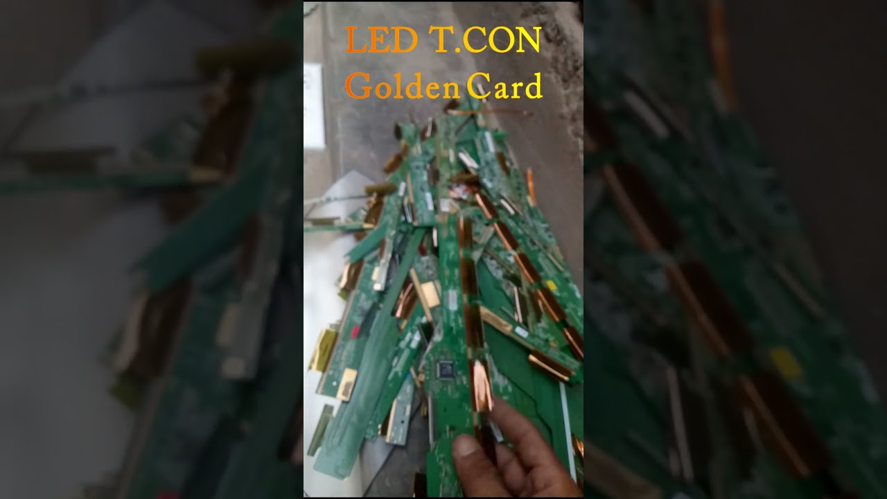 LED T CON Golden Card   Gold Recover Card LED Tv #led #scrap #gold