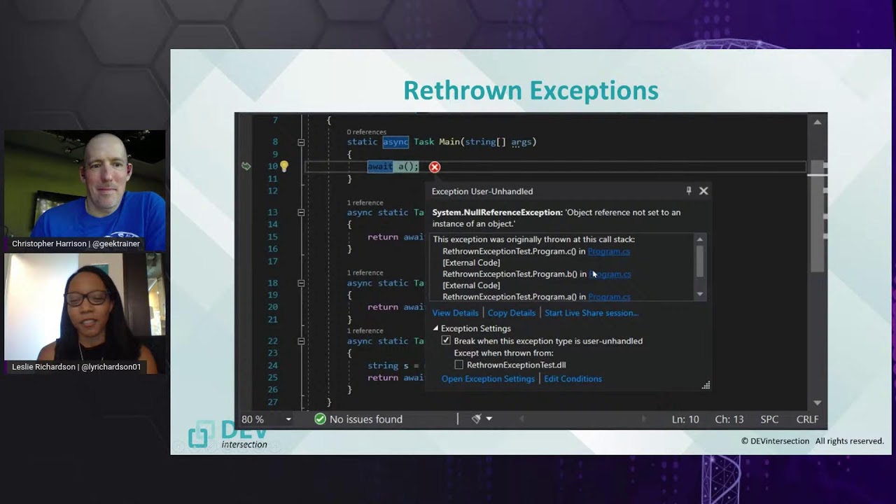 Web Wednesday: Mastering VS debugging with Leslie Richardson