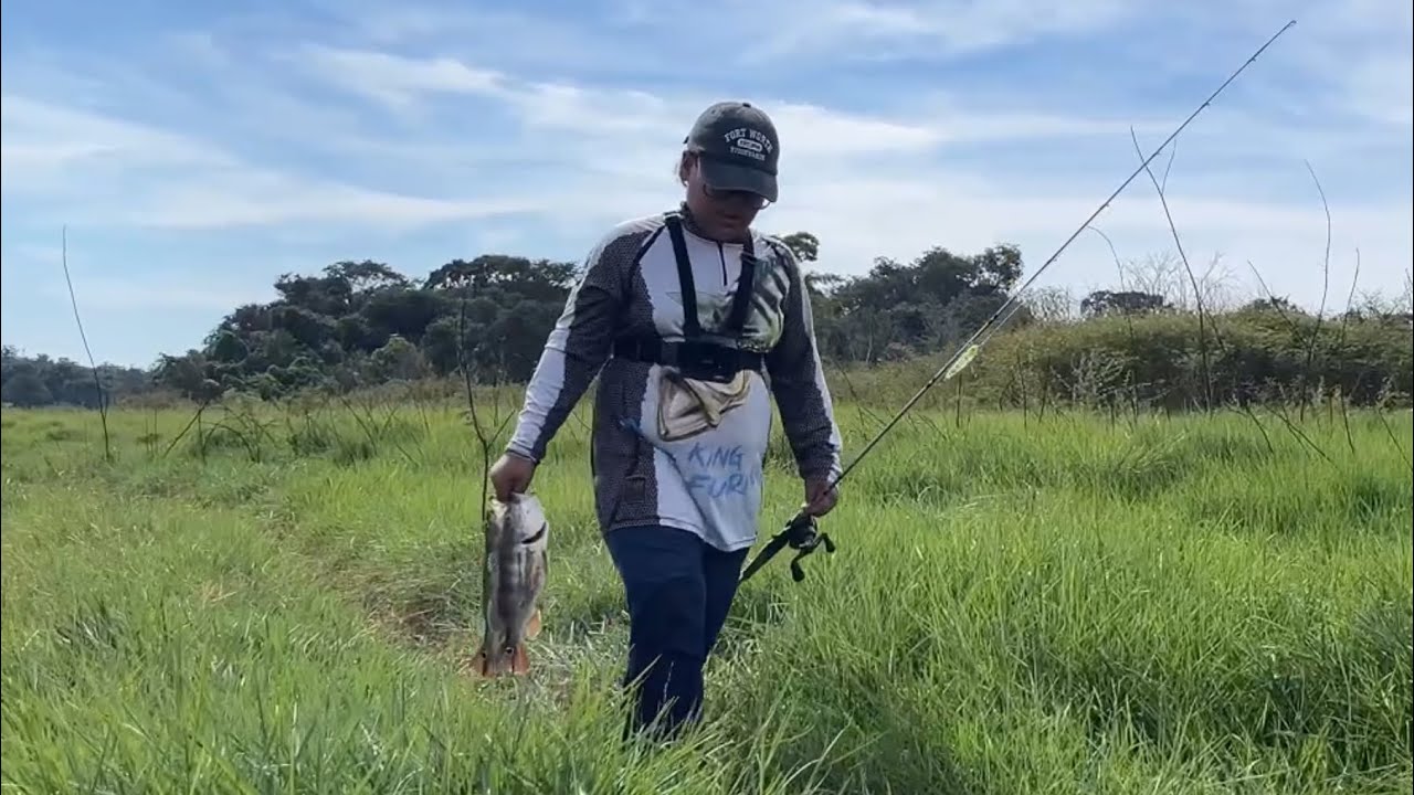 AVENTURA DE PESCA COM MEU SOBRINHO ESSE JA NASCEU PESCADOR