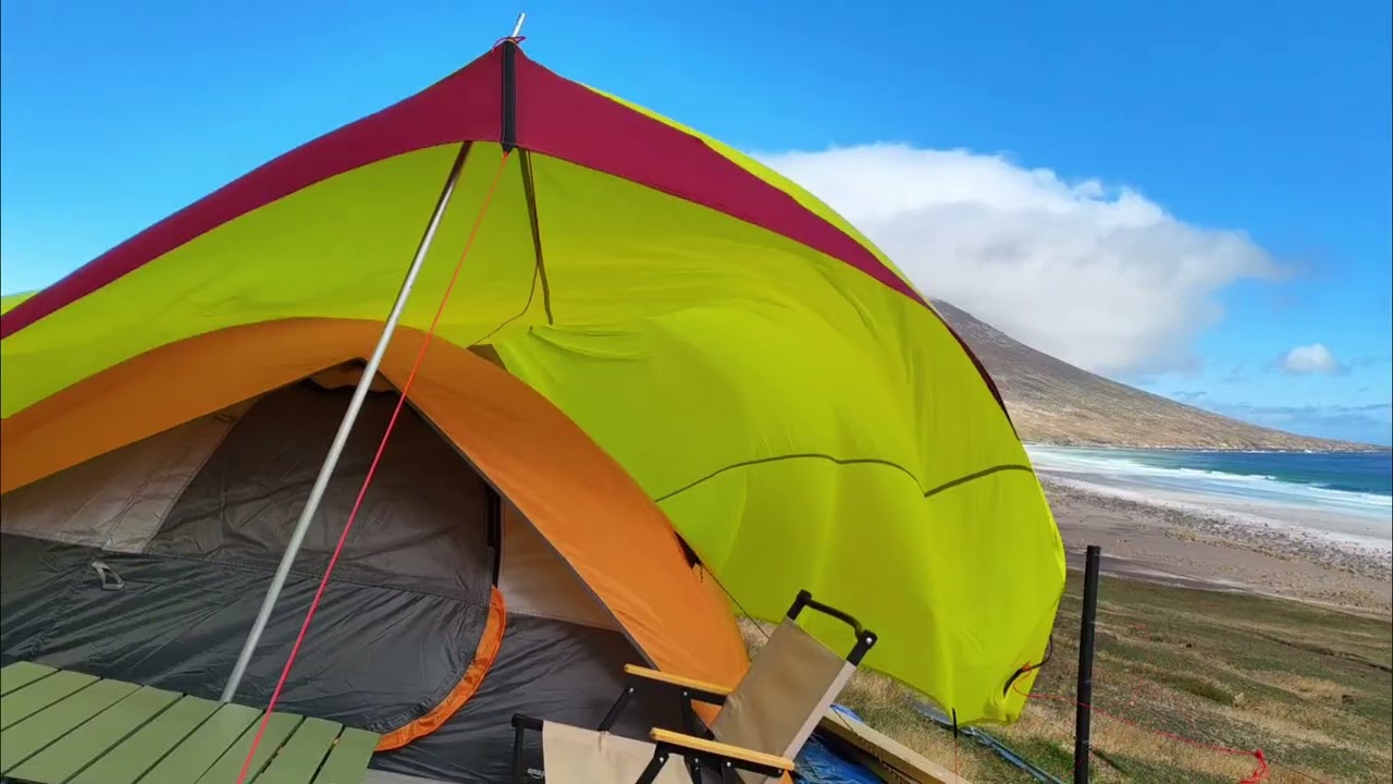 Lifetime camping experience in the neck of Saunders Islands, Falkland Islands 