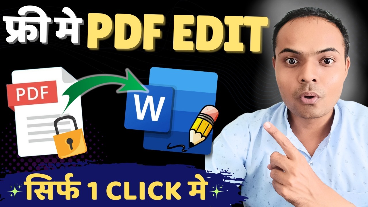 PDF Ko Word Me Kaise Convert Kare FREE 😱 Editable Word Document | #techknowkrunal