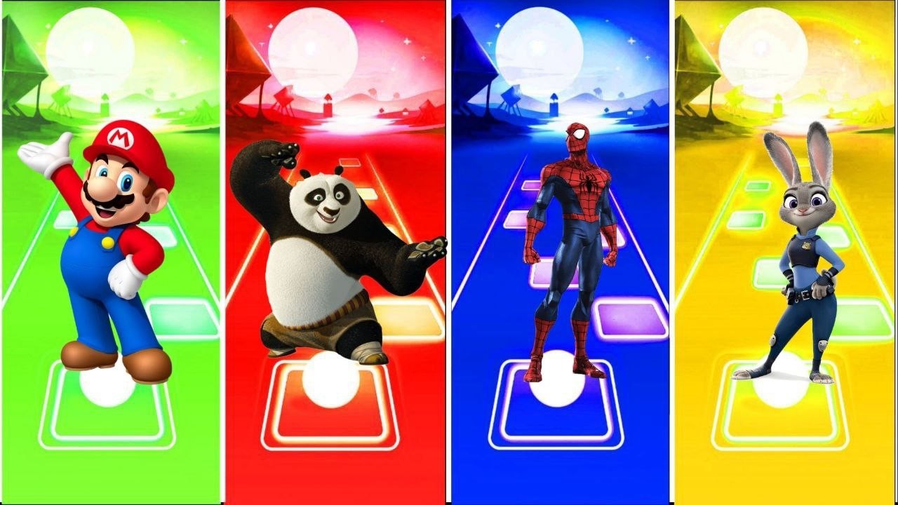 Mario 🆚️ Po 🆚️ Spider Man 🆚️ Judy Hopps 🐰🔥