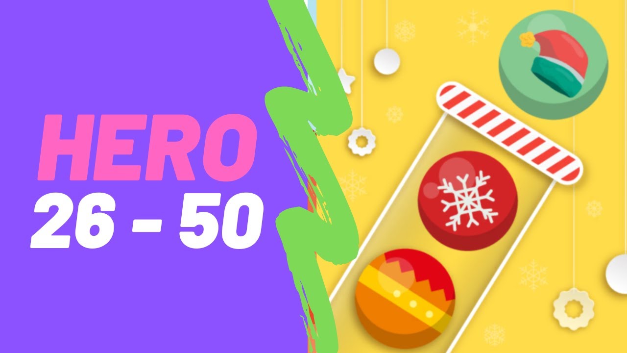 Bubble Sort Color Puzzle Game All Hero Levels 26-50 Walkthrough