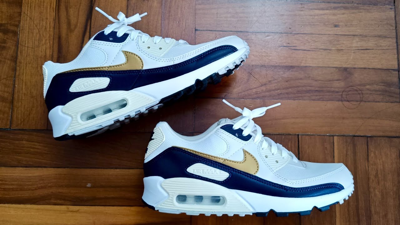 Nike Air Max 90 NN (Next Nature) 'Olympic' HF3444-100 On Feet and Up Close