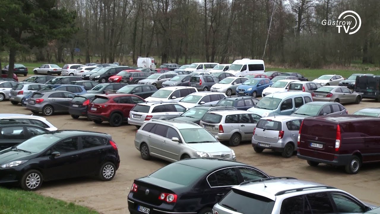 Parkplatzsituation in Güstrow