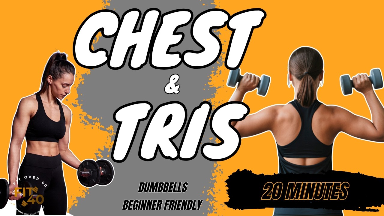 10 Minute Dumbbell Chest & Triceps Workout (Upper Body Strength)
