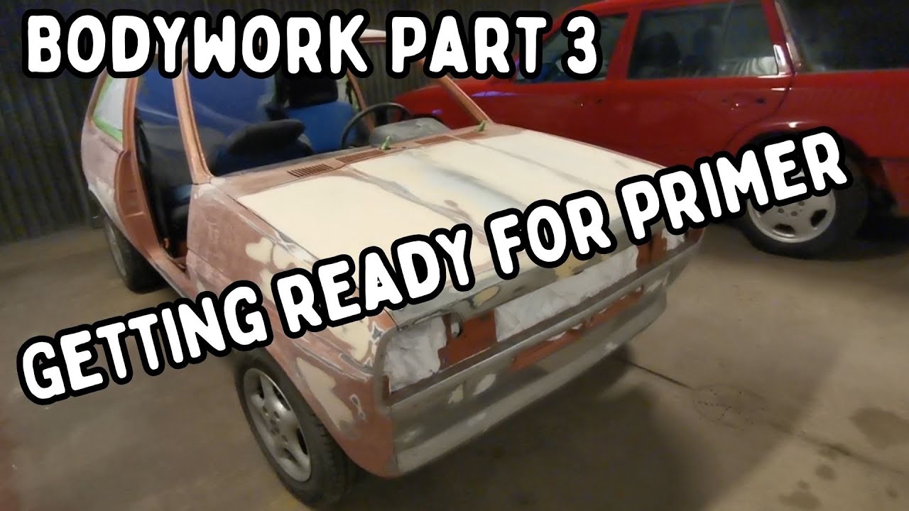 Alice the Ford Fiesta mk1 bodywork part 3. In this episode she changes colour!