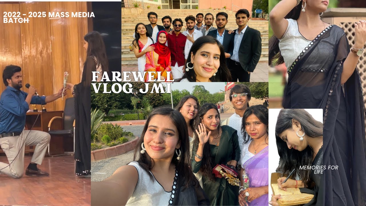 Finally Jamia koi bye boldia🥺🫶🏻✨( Farewell Vlog ) #jmi  #farewellvlog #collegelife #daystoremember
