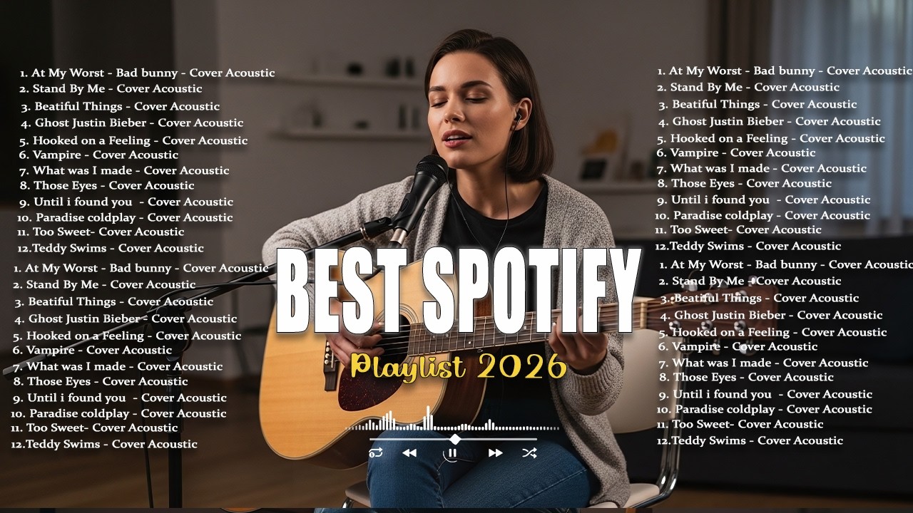 Best Spotify Song 2026🔥🎵| Acoustic Cover Love Song | Comethru, Dandelions, Here With Me