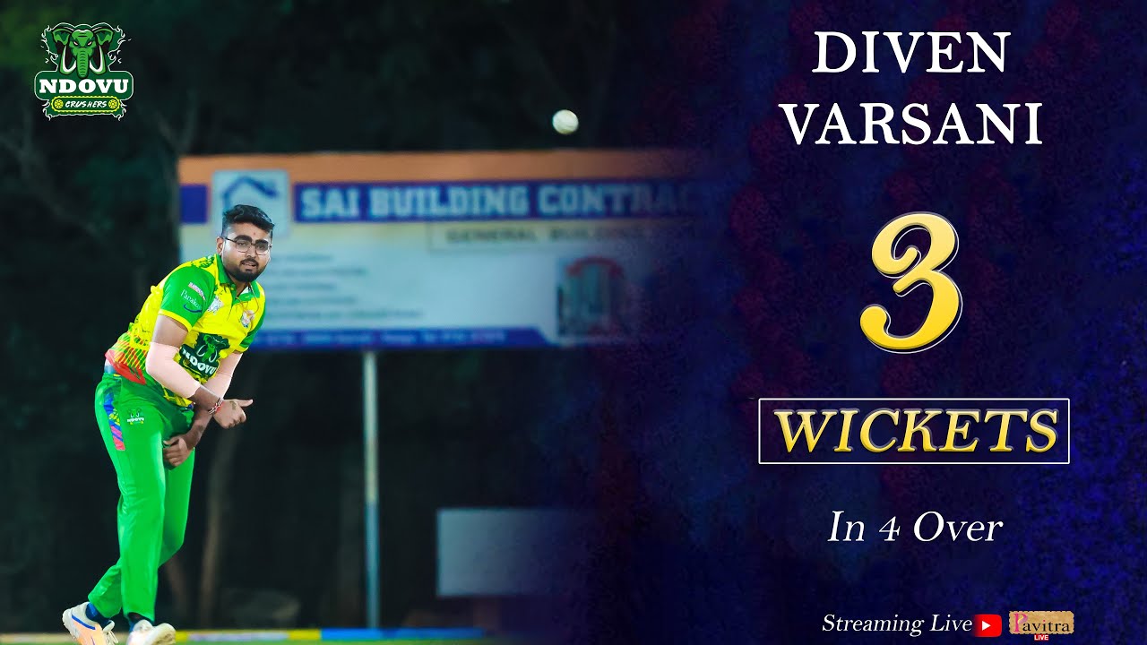 Diven Varsani | Best Bowling 3 Wickets in 4 Over | SCLPS Premier League Nairobi #cricket #wickets