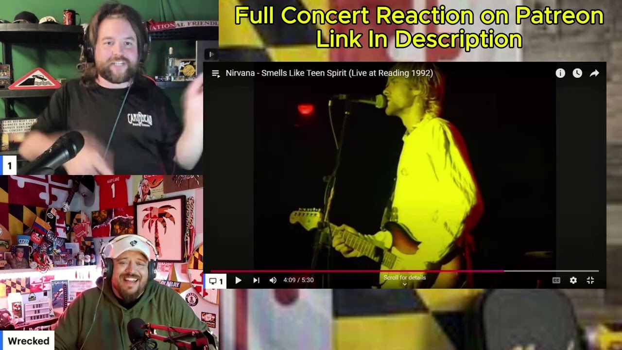 Nirvana - Smells Like Teen Spirit (Live at Reading 1992) REACTION | Full Concert on Patreon