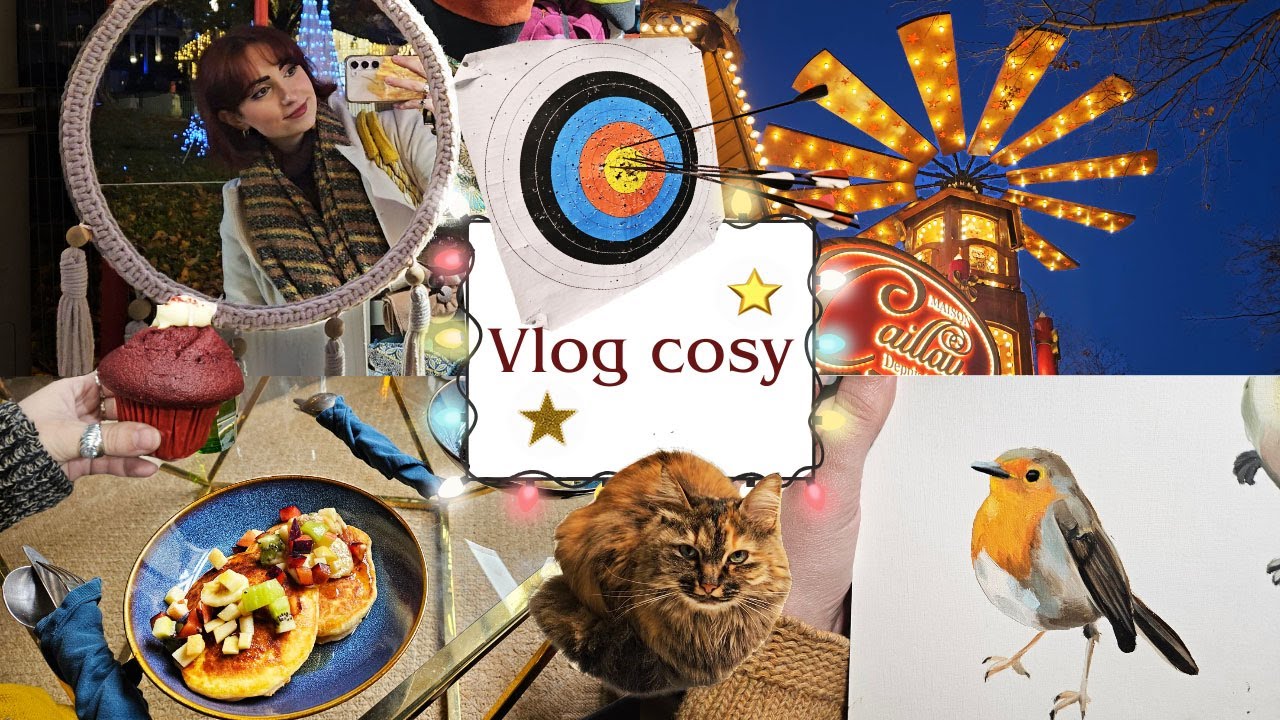⭐Balade à Lyon, café, peinture, cookies et concours🎨 Vlog cosy décembre⭐ 