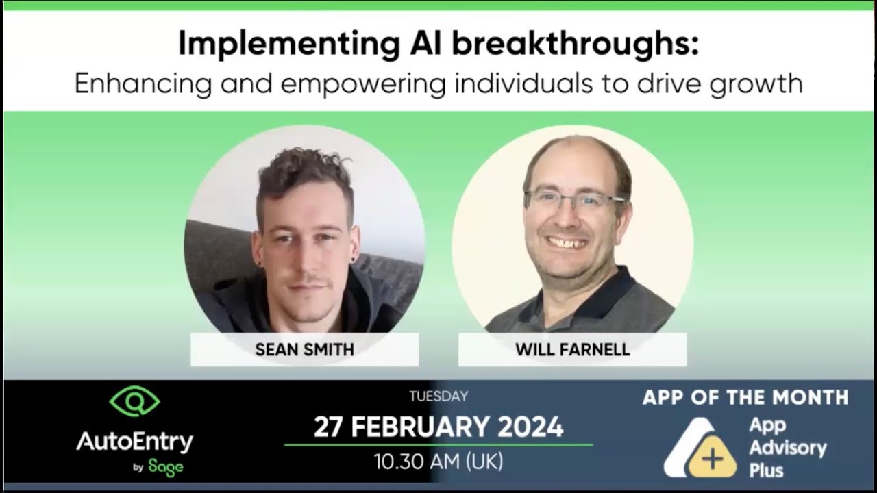 Webinar: Implementing AI breakthroughs—enhancing & empowering individuals, with App Advisory Plus