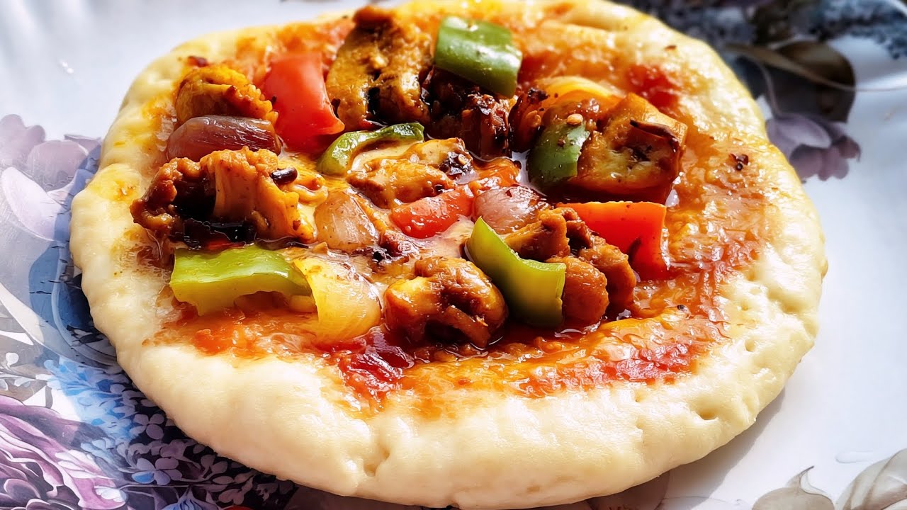 🍕 বাজারের মতো স্বাদের চিকেন পিৎজা ঘরে বানান সহজে | Homemade Chicken Pizza Recipe Easy & Delicious ||