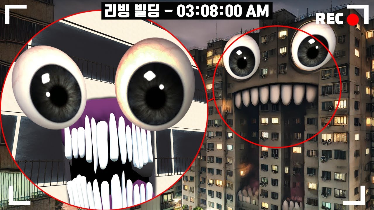 아파트 모습으로 사람을 잡아먹는 끔찍한 괴물이 등장했습니다..