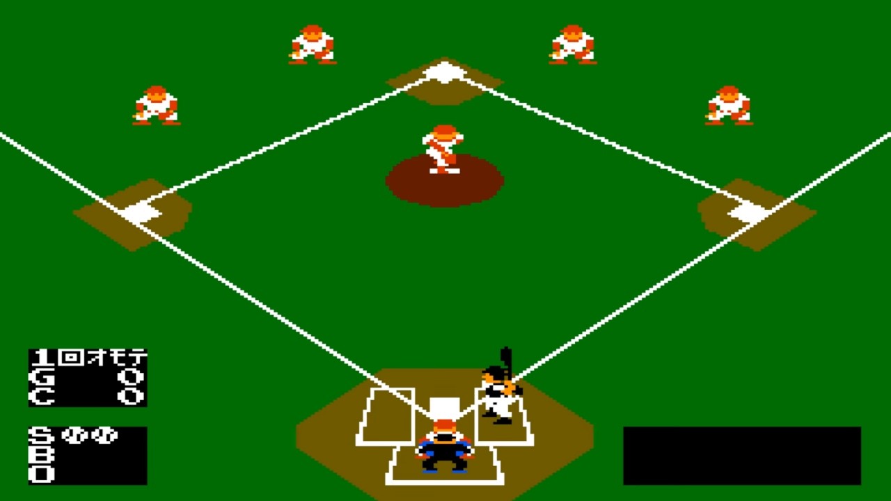 Baseball (Famicom Disk System, 1986) – Full 9-inning Match Session (Single Player) ⚾🧢🏟️