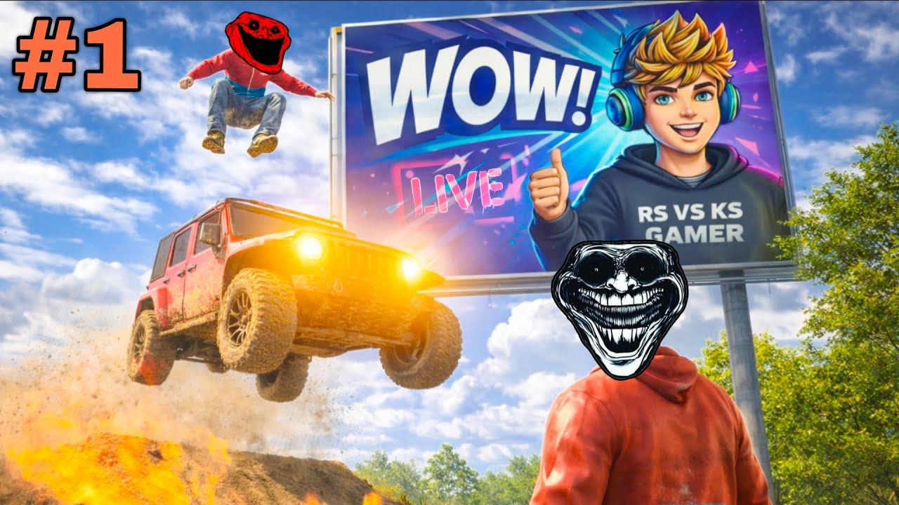Indian Modified THAR Game Live 🚙 | Off-Road King Ya Crash Machine? 😂 2026 #shortsfeed