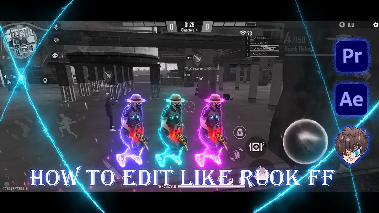 HOW TO EDIT LIKE RUOK FF | ADOBE  PREMIERE PRO AND AFTER EFFECTS 👽💚