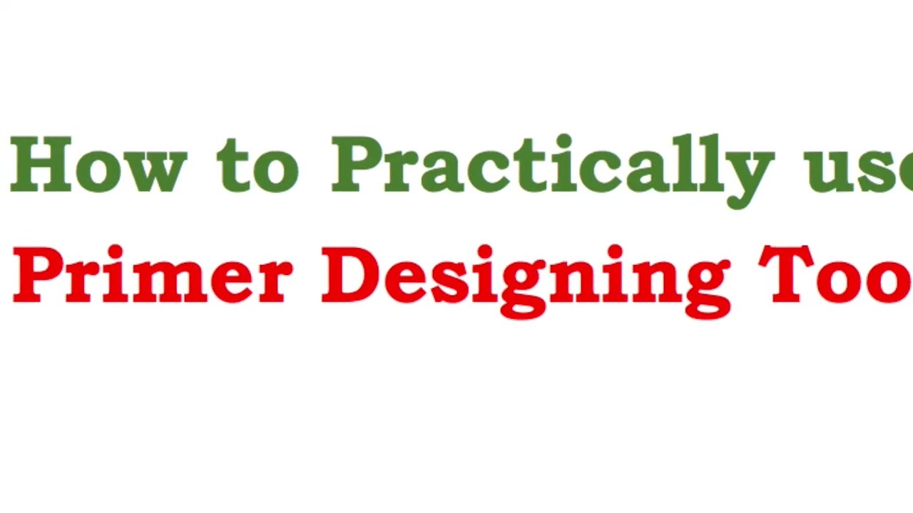 Primer Designing Tool (GenScript)