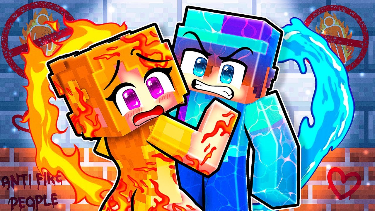 Johnny & Daisy ELEMENTAL LOVE in Minecraft!