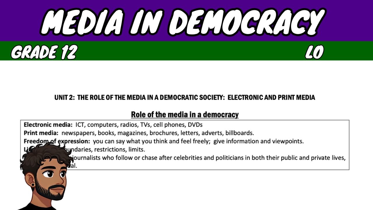 Media in Democracy  | Grade 12 LO