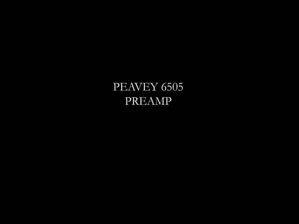 TSE X50 vs. Peavey 6505 preamp