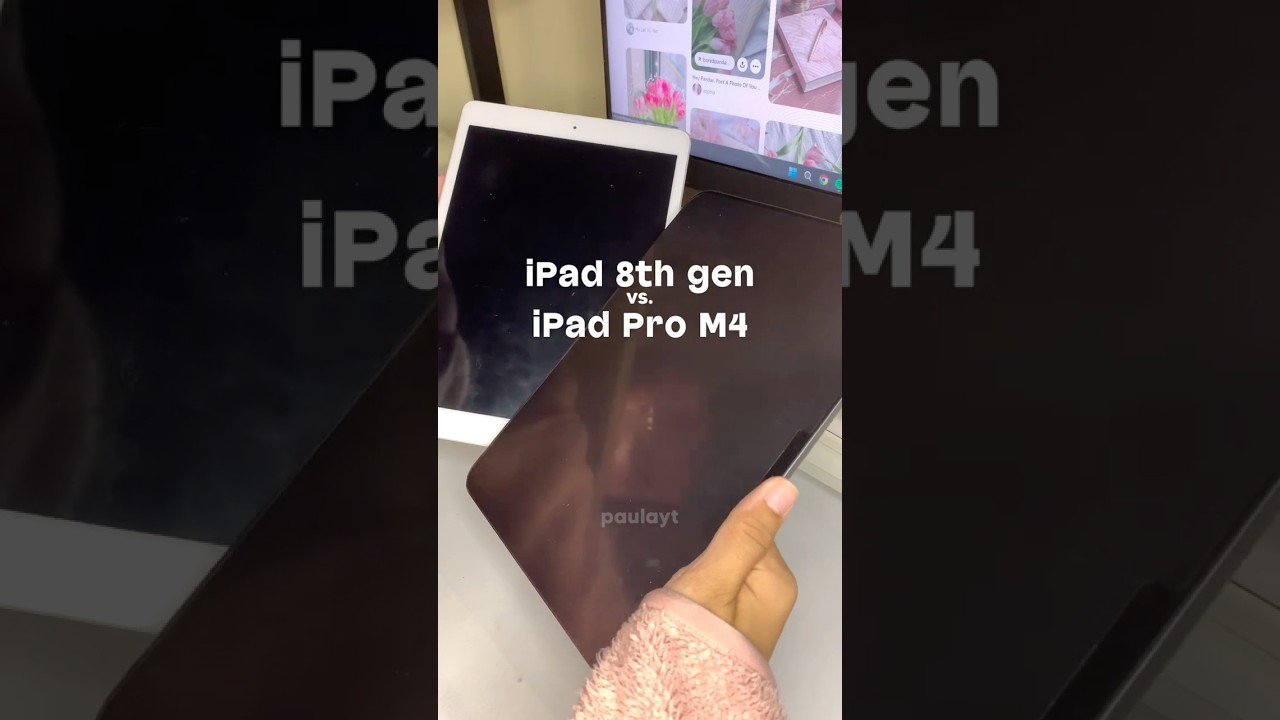 ipad pro m4 vs ipad 8th gen (2020 vs 2024) #apple #ipad #ipad8thgen #ipadpro