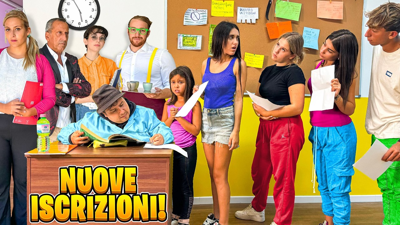 ISCRIZIONI NUOVA SCUOLA! ILARY E ZIA NICOLE FINISCON IN CLASSI DIVERSE E ILARY PIANGE!