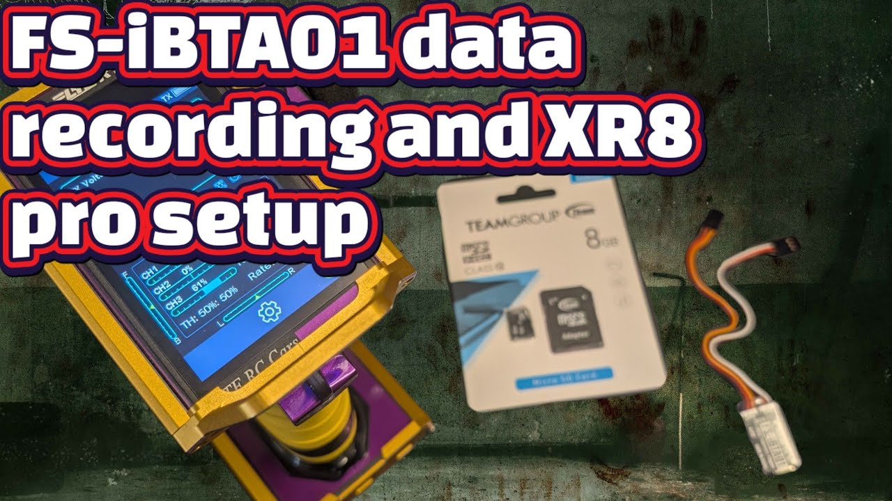 Flysky IBTA01 hobbywing telemetry adapter data logging and XR8 Pro set up
