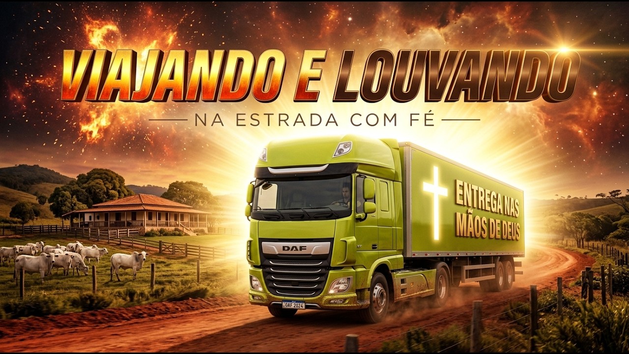 Viajando e louvando. Cura para a alma. Para caminhoneiros. Modão anos 80